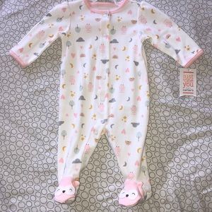 👶🏽Carter’s Baby girl 3mo footie pajamas👶🏽